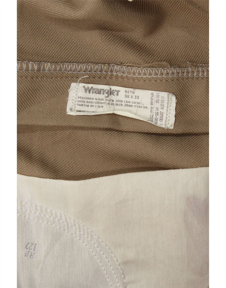 WRANGLER Herren-Anzughose, gerade, W38, L30, beige, Polyester