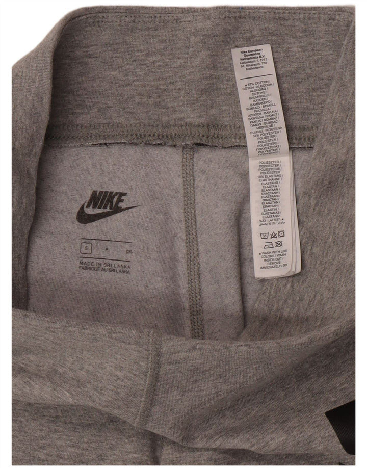 Nike Womens Graphic Leggings UK 8 Small Grey Flecked Cotton