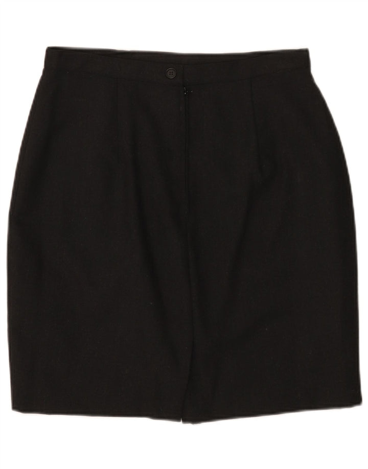 Mini gonna a tubino da donna Sisley W30 in lana grigio medio