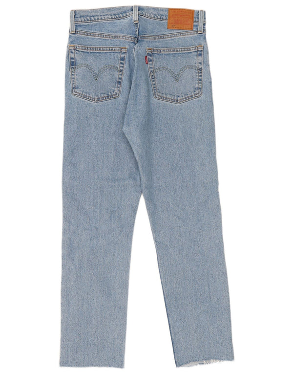 Levi's Damen 501 Straight Jeans W27 L28 Blaue Baumwolle