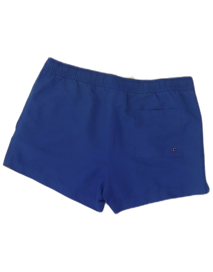Calvin Klein Mens Graphic Swimming Shorts Small  Blue Polyester