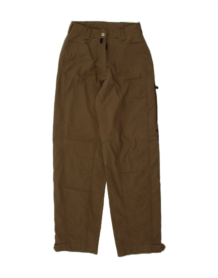 JACK WOLFSKIN Womens Straight Windbreaker Trousers W27 L32 Brown Vintage Jack Wolfskin and Second-Hand Jack Wolfskin from Messina Hembry 
