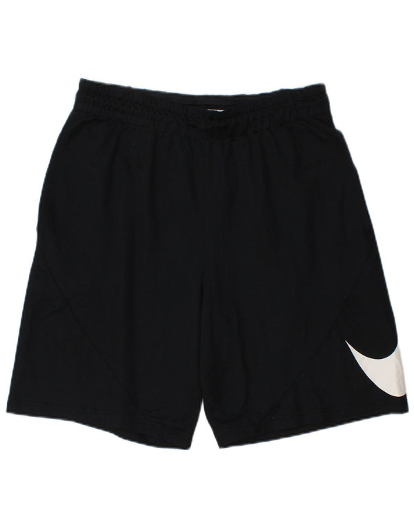 Nike Herre Dri Fit grafiske sportsshorts Medium Sort Polyester