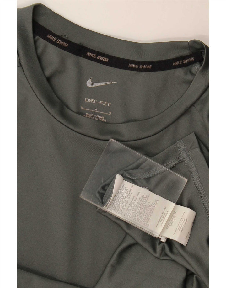 T-shirt Nike Dri Fit da uomo, grande, in poliestere grigio