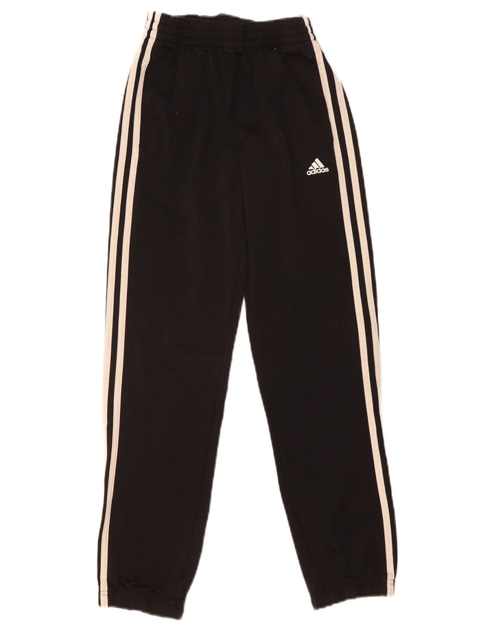 Adidas Drenge Træningsdragt Bukser Joggers 9-10 År Sort Polyester