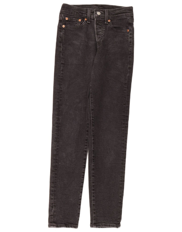 Jeans slim da donna Levi's W24 L28 cotone grigio
