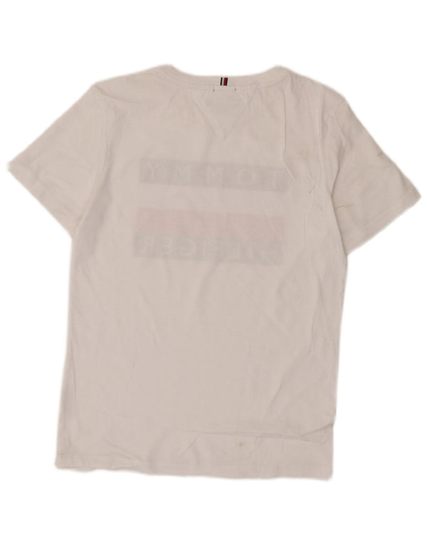 T-shirt grafica per ragazzi Tommy Hilfiger Top 13-14 anni Colorblock bianco