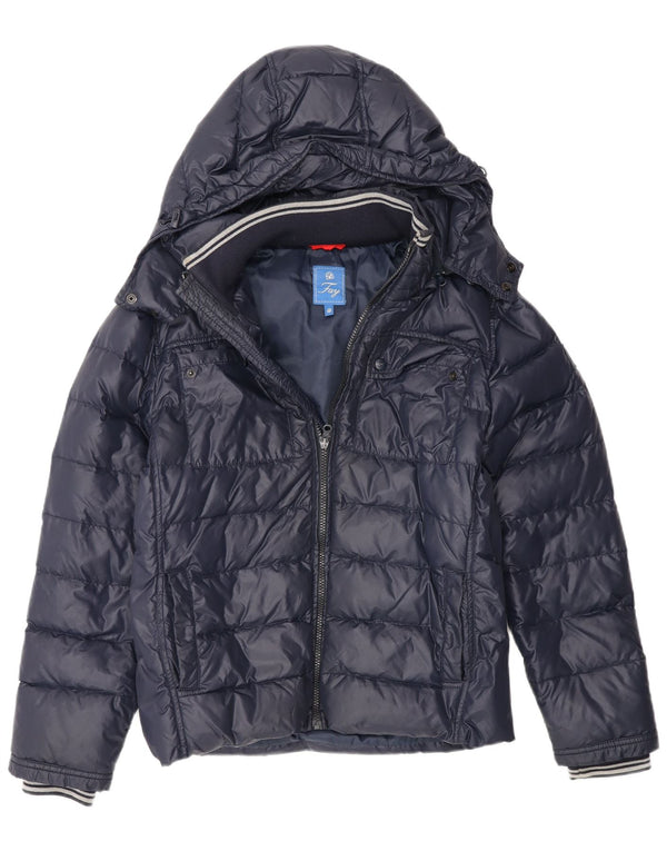 Fay Girls Hooded Padded Jacket 12-13 Years Navy Blue