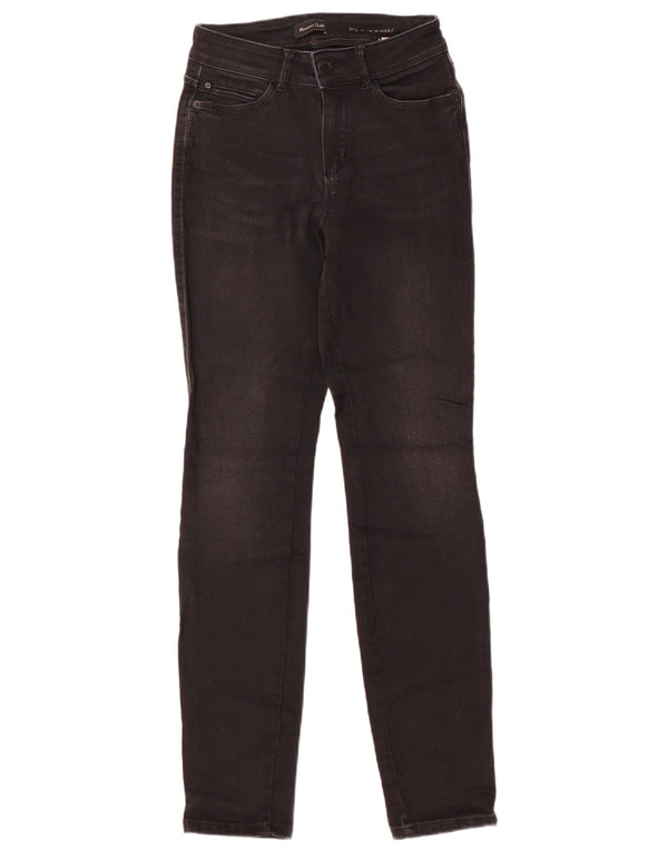Massimo Dutti blugi skinny pentru femei cu talie medie EU 34 2XS W24 L29 bumbac negru