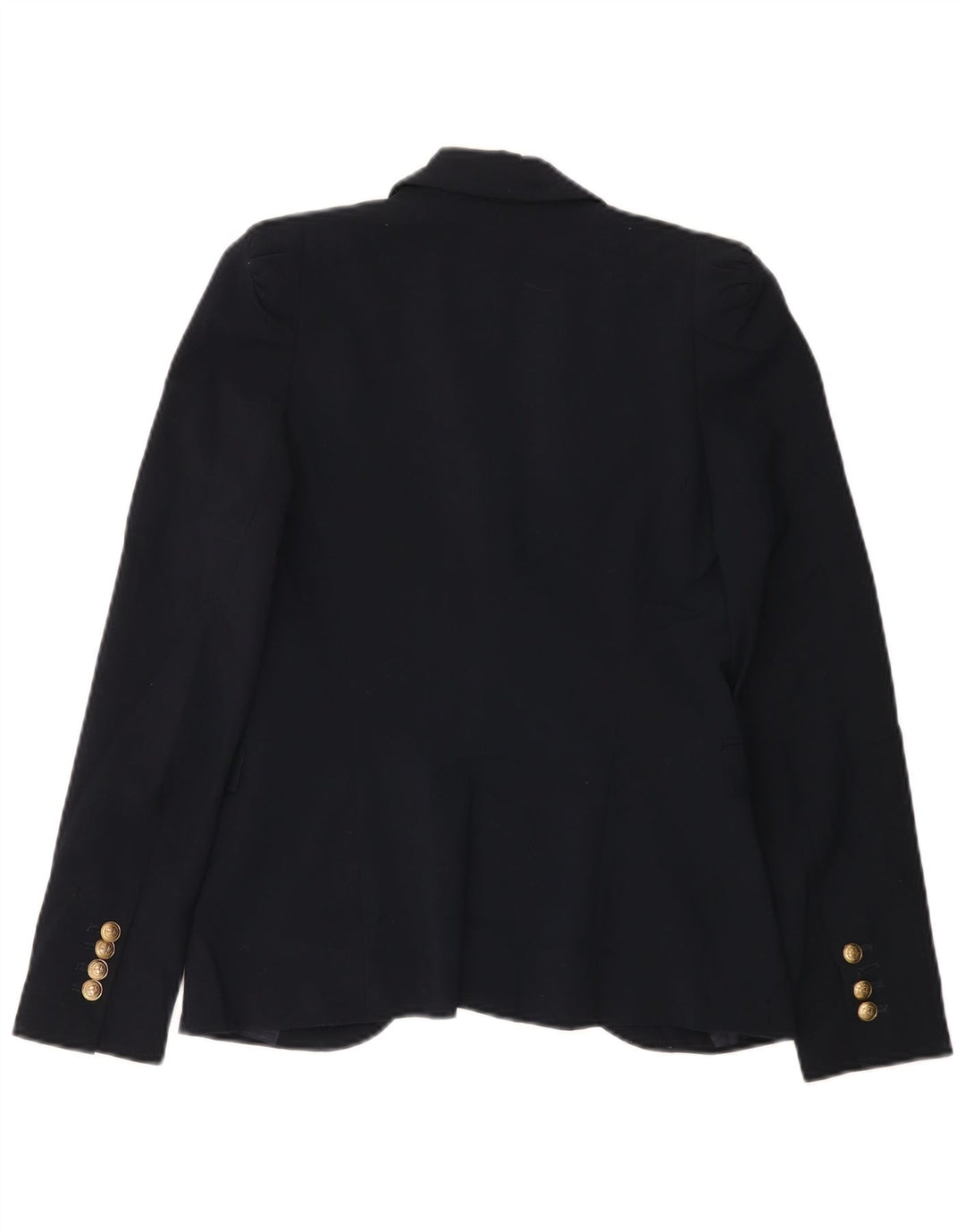 Zara Dame 1-knaps blazerjakke UK 6 XS marineblå polyester