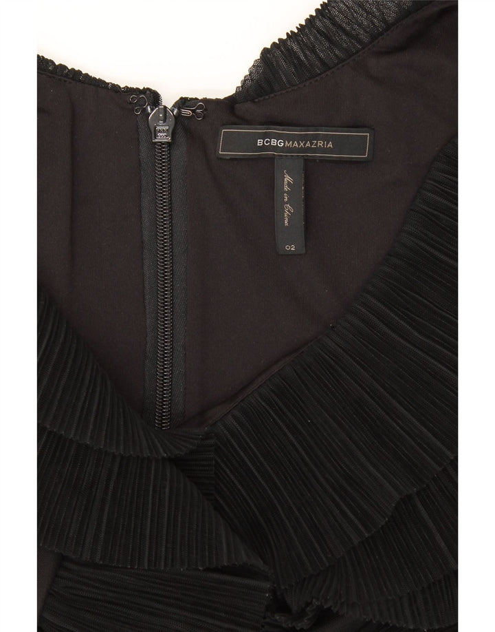 BCBGMAXAZRIA Womens Sleeveless Bodycon Dress US 2 XS Black Polyester Vintage BCBGMAXAZRIA and Second-Hand BCBGMAXAZRIA from Messina Hembry 