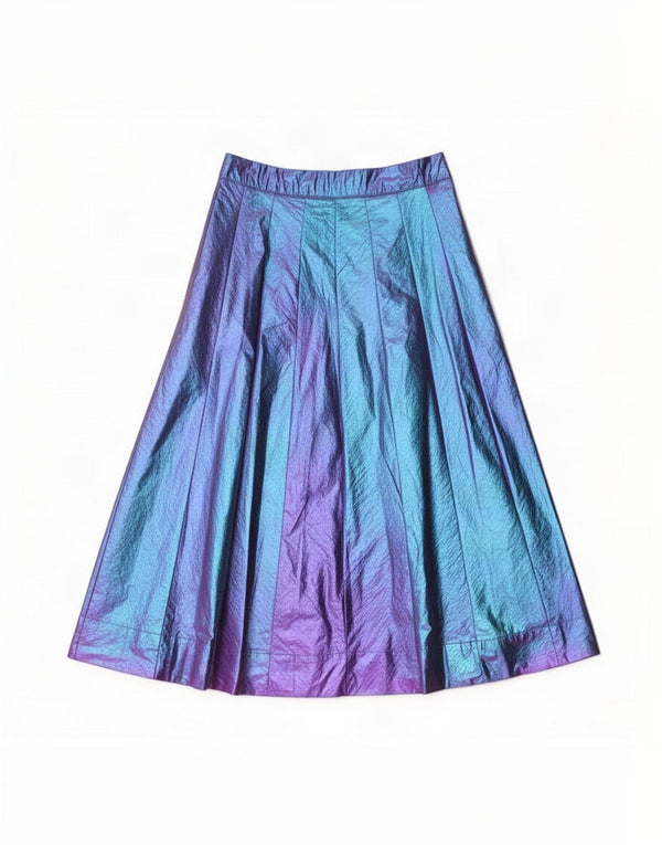 Fusta plisată cuțit pentru femei Essentiel Antwerp EU 34 XS W24 Blue Colorblock