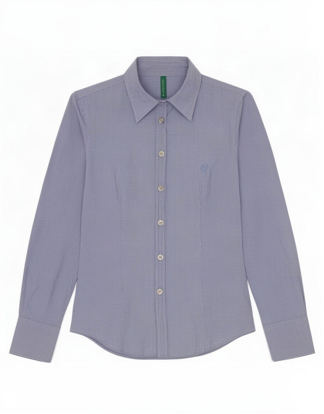 Camicia da donna Benetton UK 10 Small Blue Gingham