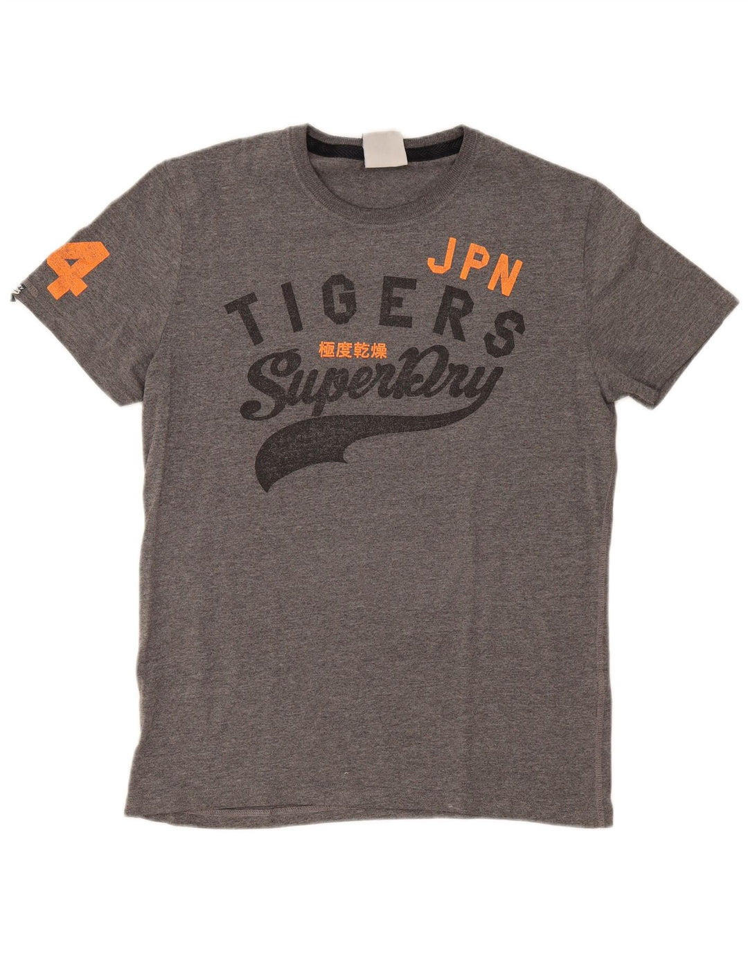 Superdry Mens Graphic T-Shirt Top Large Grey Cotton