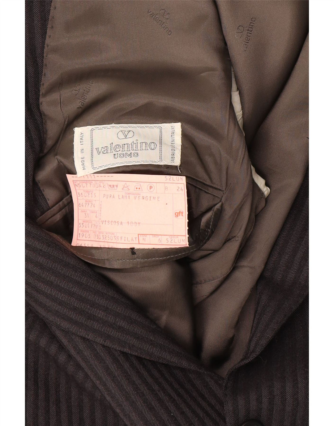 Valentino Mens Longline 2 Button Blazer Jacket IT 52 XL Grey Pinstripe