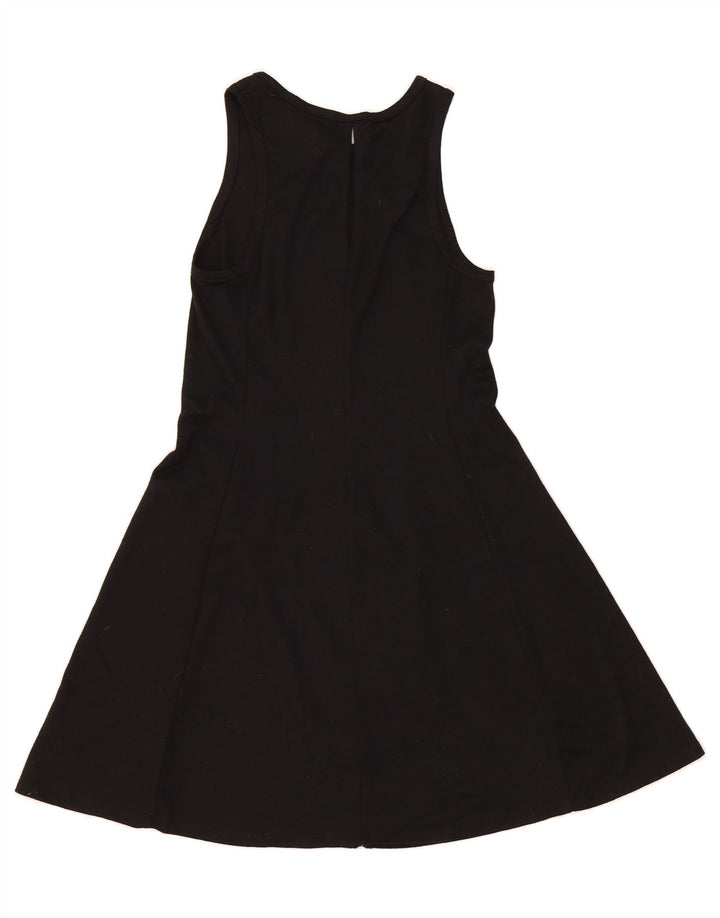 MOSSIMO Womens Sleeveless A-Line Dress UK 12 Medium Black Polyester Vintage Mossimo and Second-Hand Mossimo from Messina Hembry 