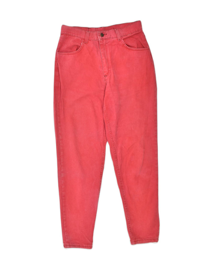 ROSAL Womens High Waist Tapered Jeans IT 48 XL W31 L30 Red Cotton | Vintage | Thrift | Second-Hand | Used Clothing | Messina Hembry 