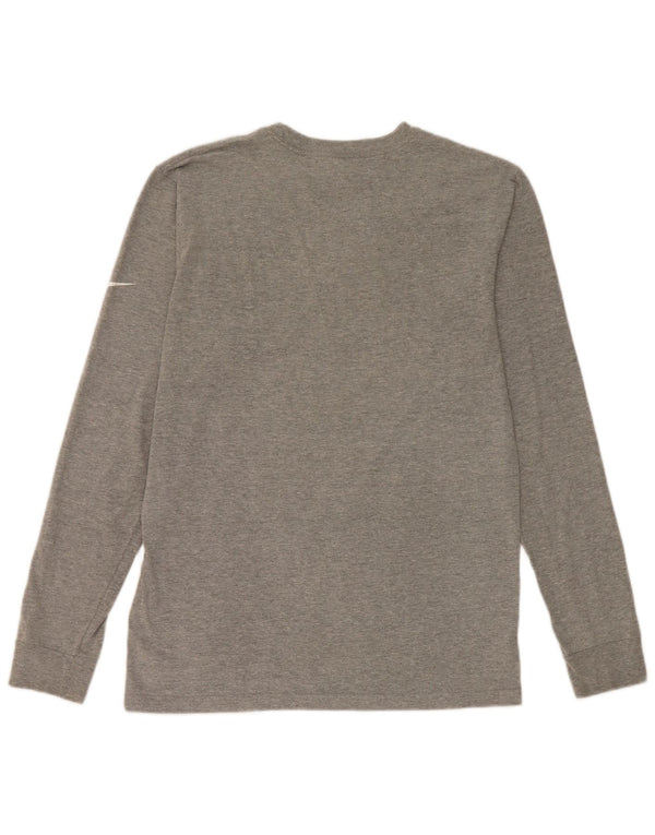 Nike Mens Packers Graphic Top Long Sleeve Small Grey Cotton