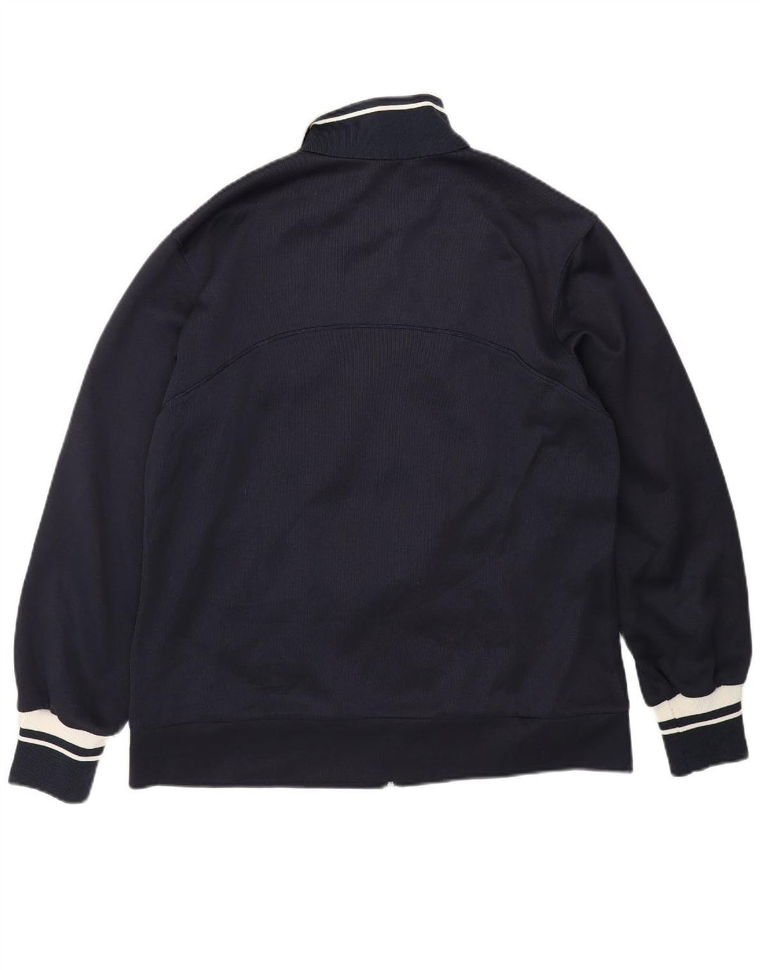LOTTO Womens Tracksuit Top Jacket UK 16 Large Navy Blue Polyester
