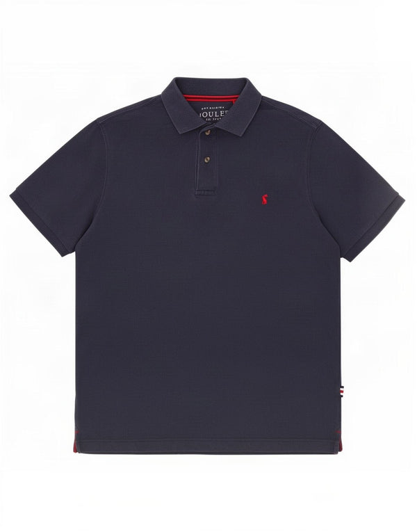 Joules Mens Polo Shirt Large Navy Blue Cotton