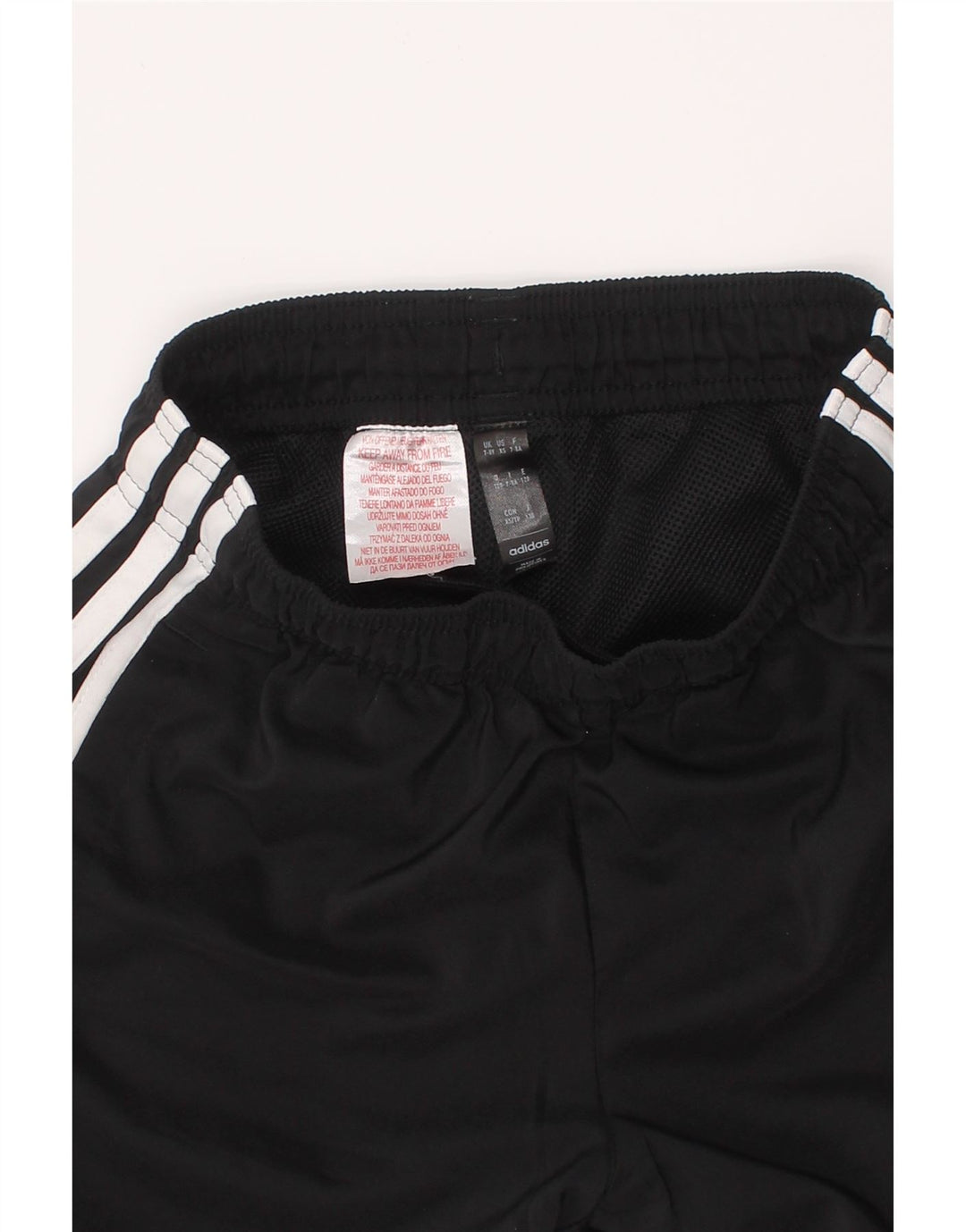 ADIDAS Sportshorts für Jungen, 7–8 Jahre, schwarzes Polyester