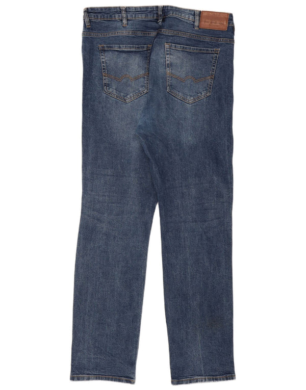 Ben Sherman Mens Straight Jeans W38 L31 Blue Cotton