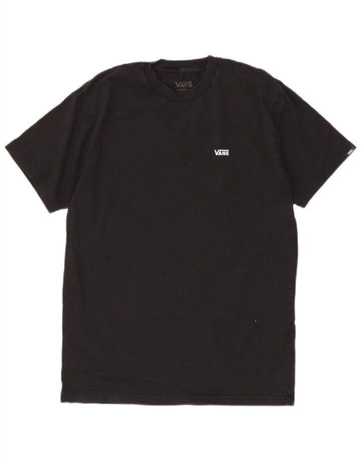 Vans Herre Classic Fit T-Shirt Top Medium Sort Bomuld