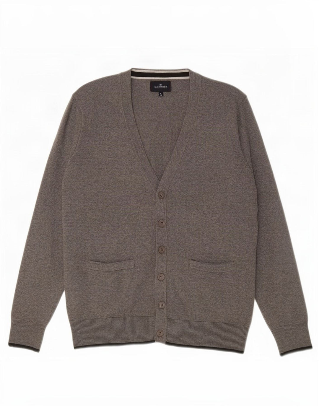 Marks & Spencer Herre Blue Harbor Cardigan Sweater Medium Grå Bomuld