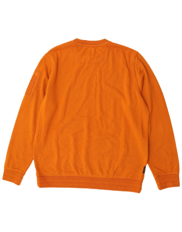Pme Legend Mens Sweatshirt Jumper 2XL Orange Cotton