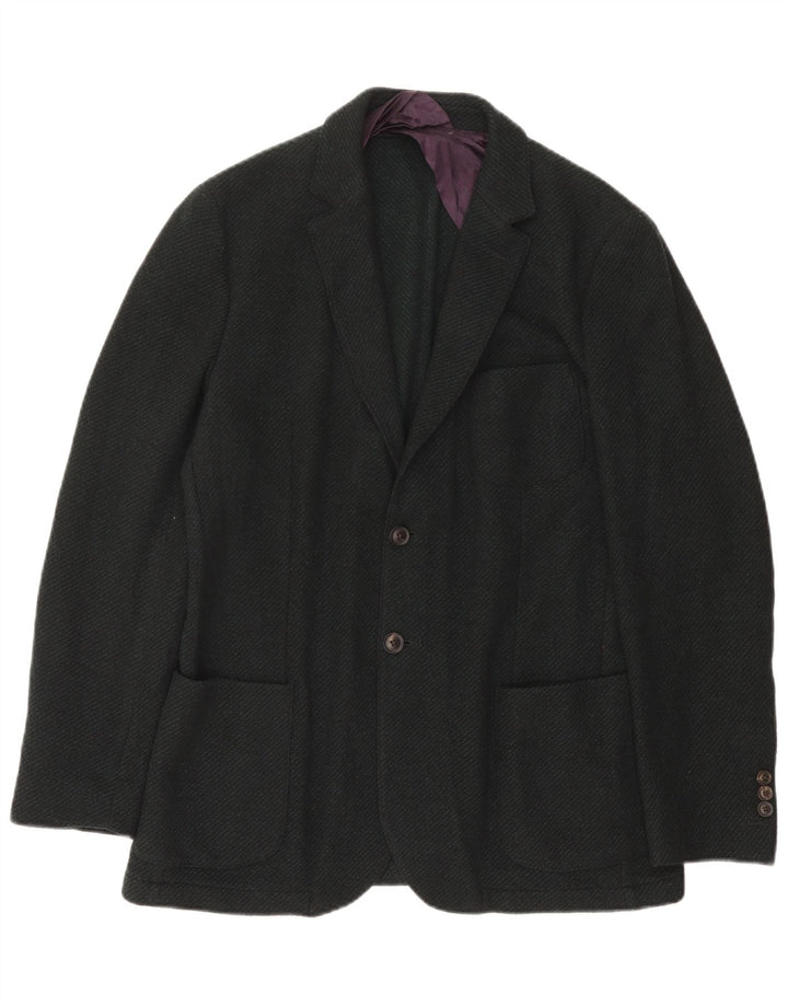 Gant Mens 2 Button Blazer Jacket IT 50 Large Green Wool