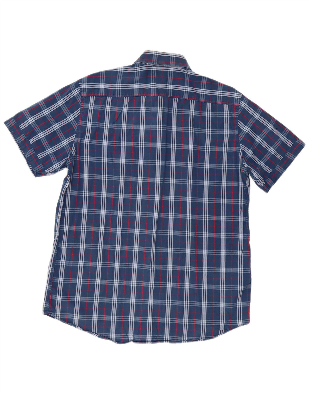 CARRERA Mens Regular Fit Short Sleeve Shirt Large Blue Check