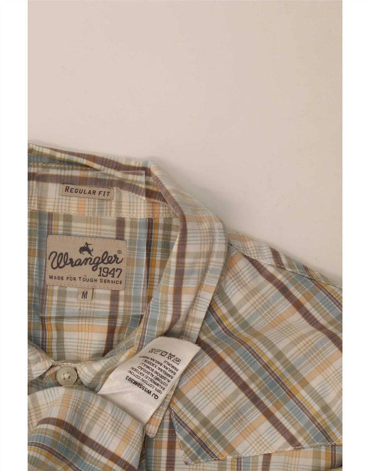Wrangler Mens Short Sleeve Regular Fit Shirt Medium Multicoloured Check
