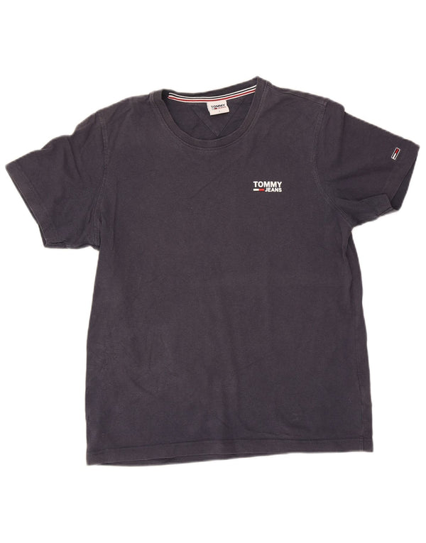 Tommy Hilfiger Mens Graphic T-Shirt Top Large Navy Blue Cotton