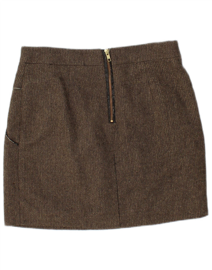 KOOKAI Damen Minirock EU 40 Medium W30 Braunes Polyester