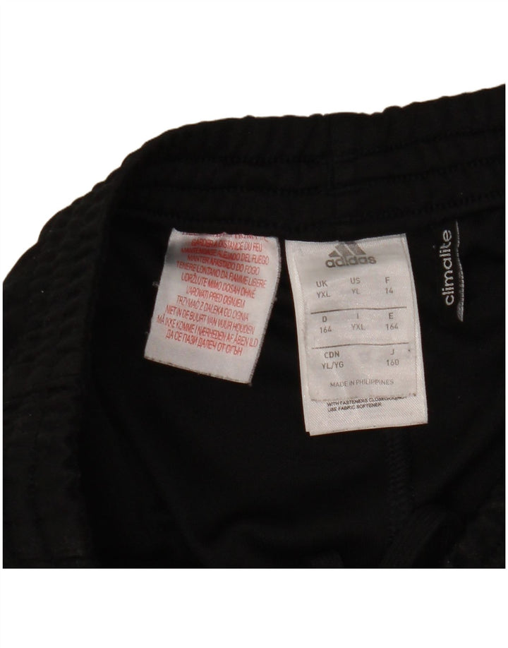 Adidas Pantalon de Survêtement Climalite Garçon 13-14 Ans Noir Polyester