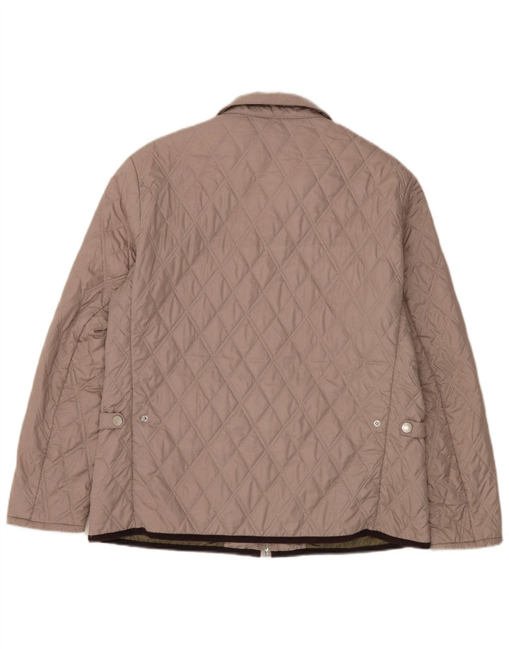 Conte of Florence Womens Quilted Jacket UK 16 Large Beige