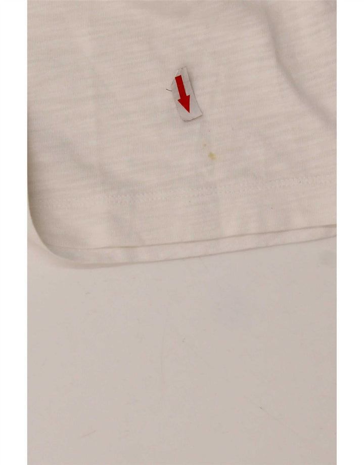 Calvin Klein Jeans Womens T-Shirt Top UK 14 Medium White