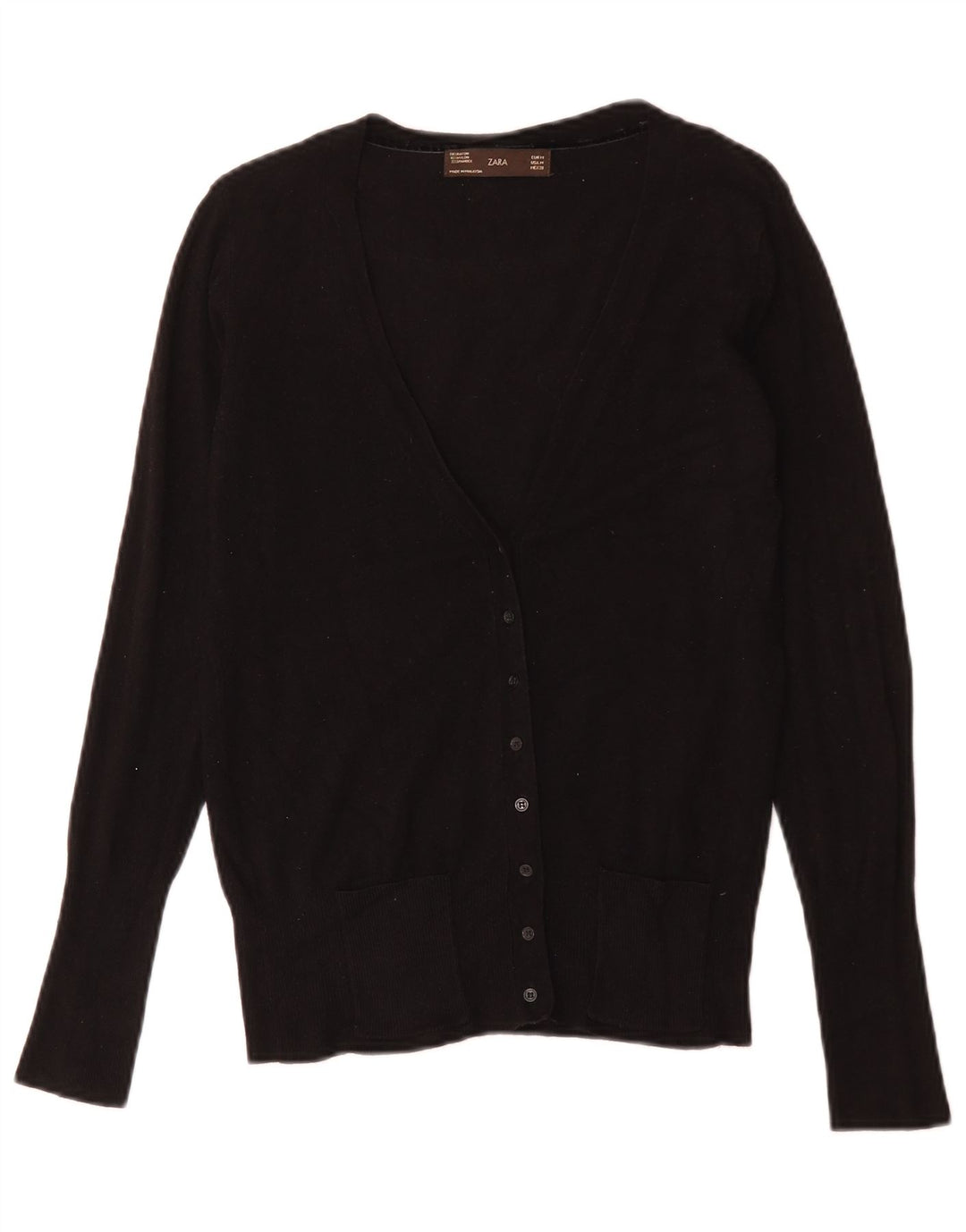 Zara Dame Cardigan Sweater UK 12 Medium Sort