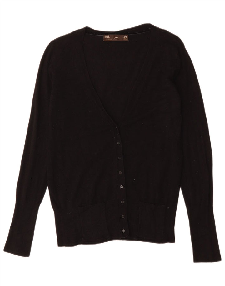 Zara Dame Cardigan Sweater UK 12 Medium Sort