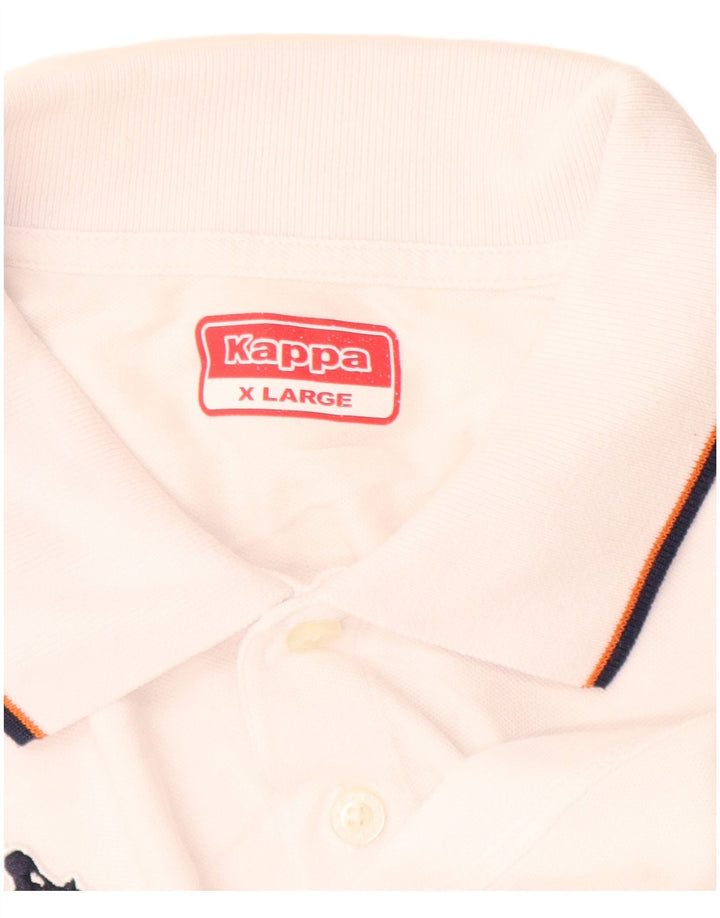 Kappa herre poloshirt XL Hvid