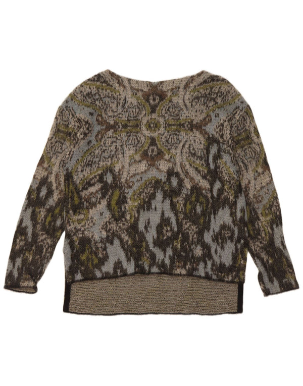 Marccain Damen-Pullover mit U-Boot-Ausschnitt, US 3 XS, mehrfarbig, Batikfärbung