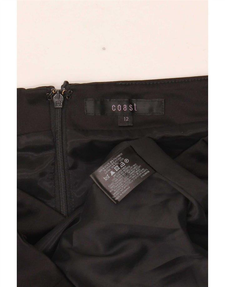 Coast Womens Off Shoulder Sheath Dress UK 12 Medium Black Acetate