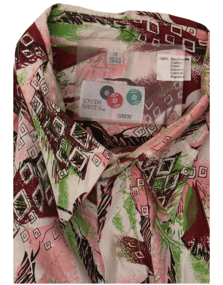 Vintage Mens Abstract Pattern Shirt Size 39/40 Medium Multicoloured