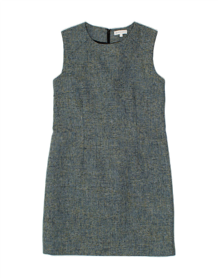 WAREHOUSE Womens Sleeveless Sheath Dress UK 14 Medium  Blue Polyester Vintage Warehouse and Second-Hand Warehouse from Messina Hembry 