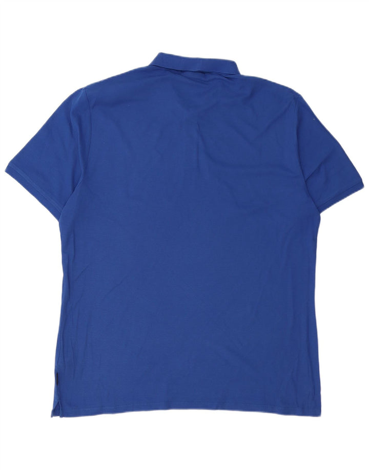 Calvin Klein Mens Polo Shirt XL Blue Cotton