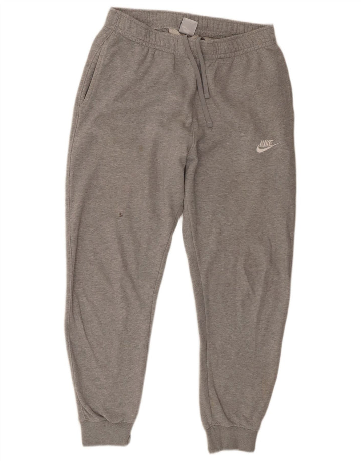 Nike Mens Tracksuit Trousers Joggers Medium  Grey Cotton