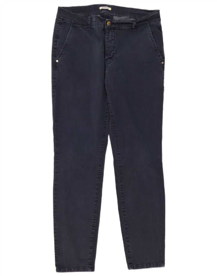 Iceberg Pantalon Chino Slim Femme W32 L29 Bleu Marine