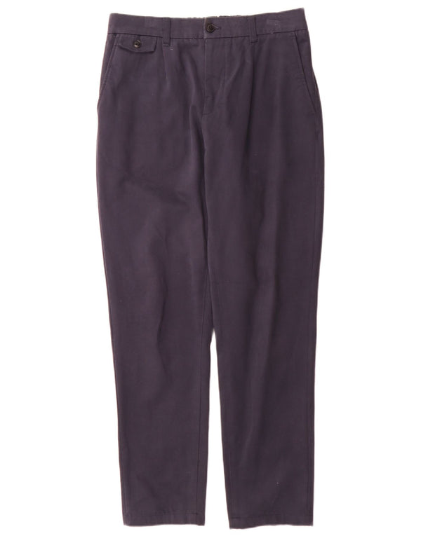 Ted Baker Pantalon Chino Fuselé Taille Haute Homme W32 L30 Bleu Marine Coton