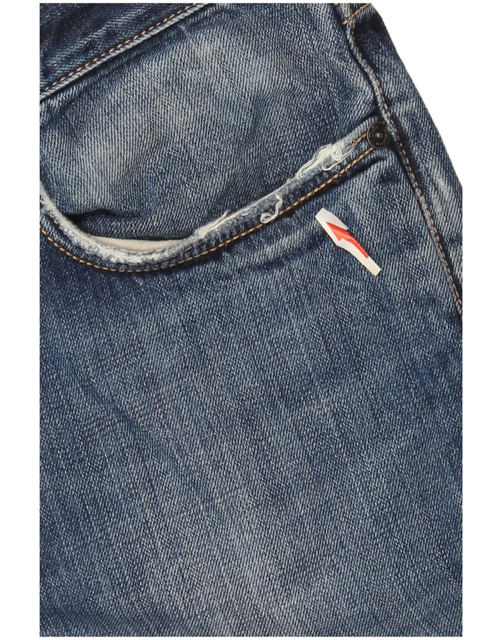 Massimo Dutti Mens Straight Jeans EU 42 Large W32 L30 Blue Cotton