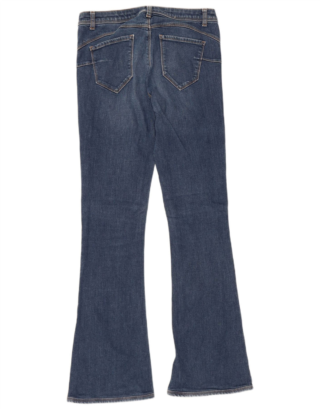 Benetton Womens Flared Jeans W29 L31 Blue Cotton